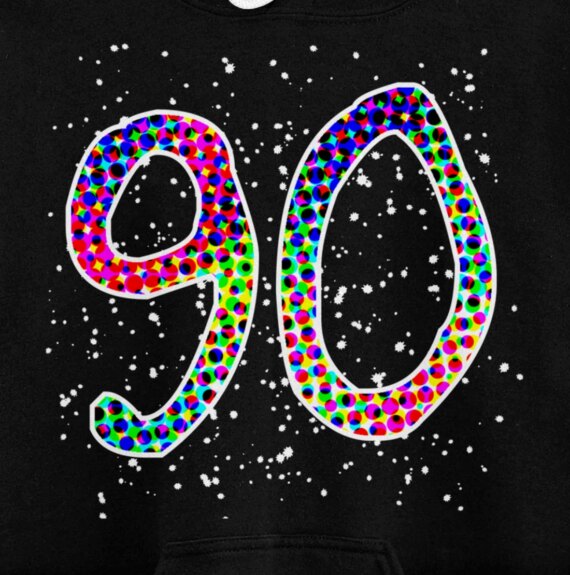 #90, Colorful Starry Player Uniform Jersey Cute Pullover Hoodie