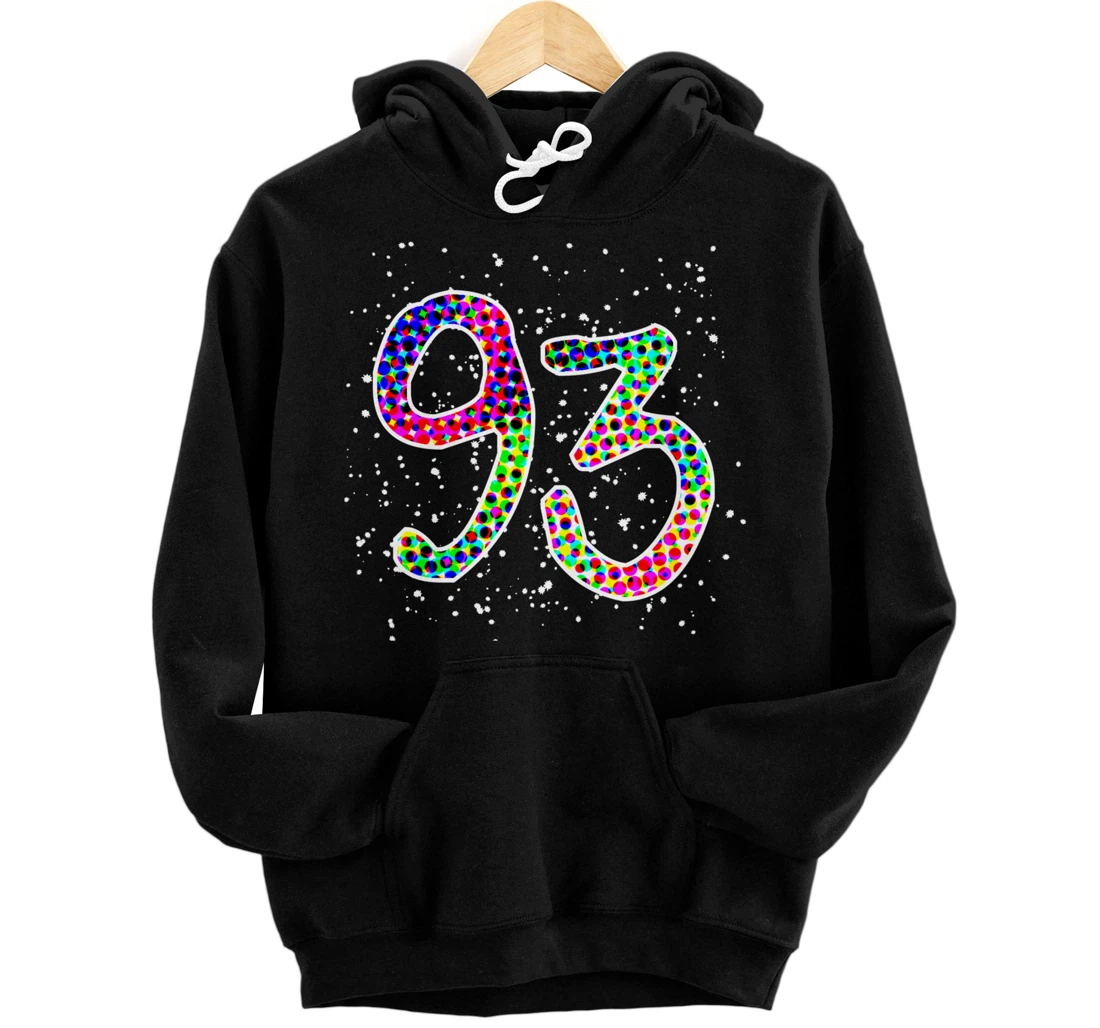 #93, Colorful Starry Player Uniform Jersey Cute Pullover Hoodie