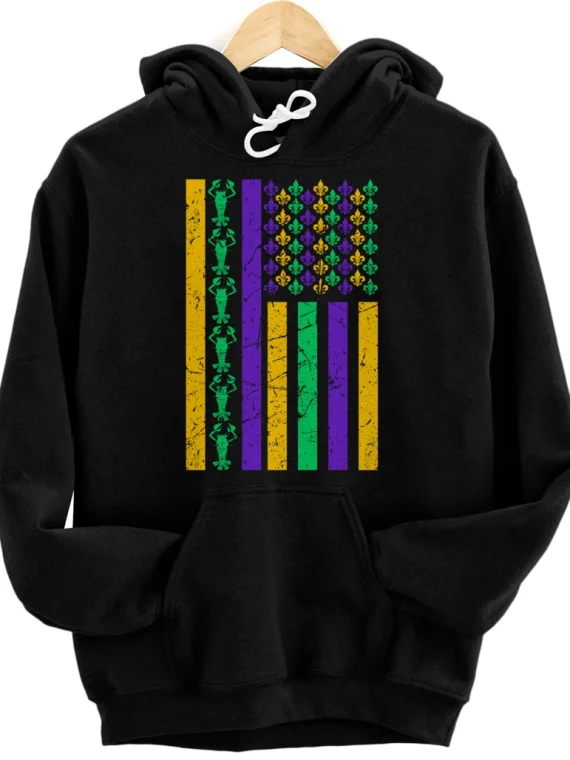 american crown mardi gras hoodie