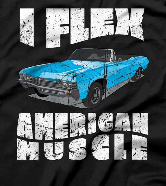 American Muscle vintage retro Classic Hot Rods DISTRESSED T-Shirt