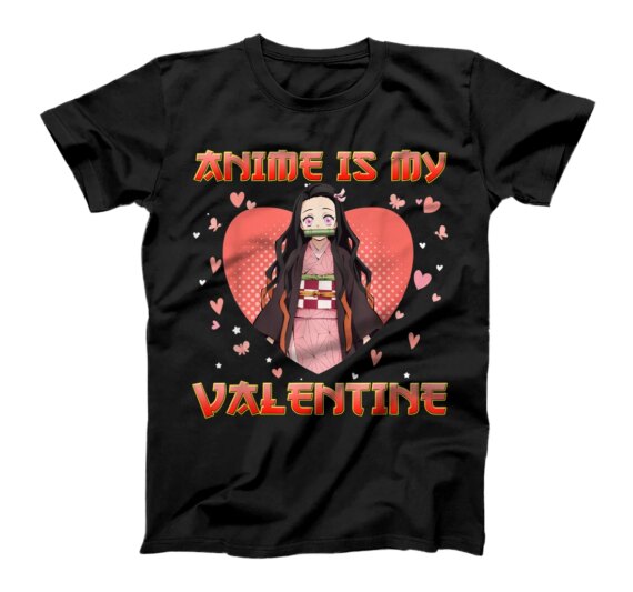 Is My Valentine Vintage Cute Girls Japanese Manga Arts T-Shirt