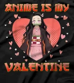 Is My Valentine Vintage Cute Girls Japanese Manga Arts T-Shirt
