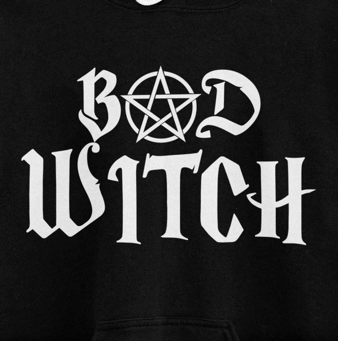 Bad Witch Pentagram Pullover Hoodie