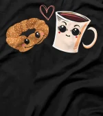 Bagel Lover Coffee Addict Foodie Bread Caffeine Drink T-Shirt