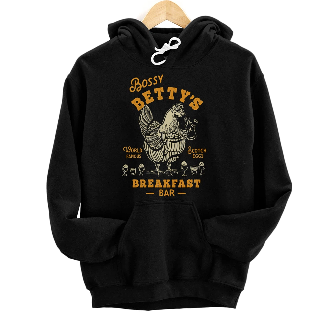 Bossy Betty's Breakfast Bar: World Famous Scotch Eggs Travel Pullover Hoodie