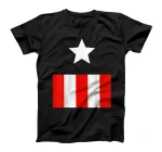 Captain Cosplay American Flag T-Shirt