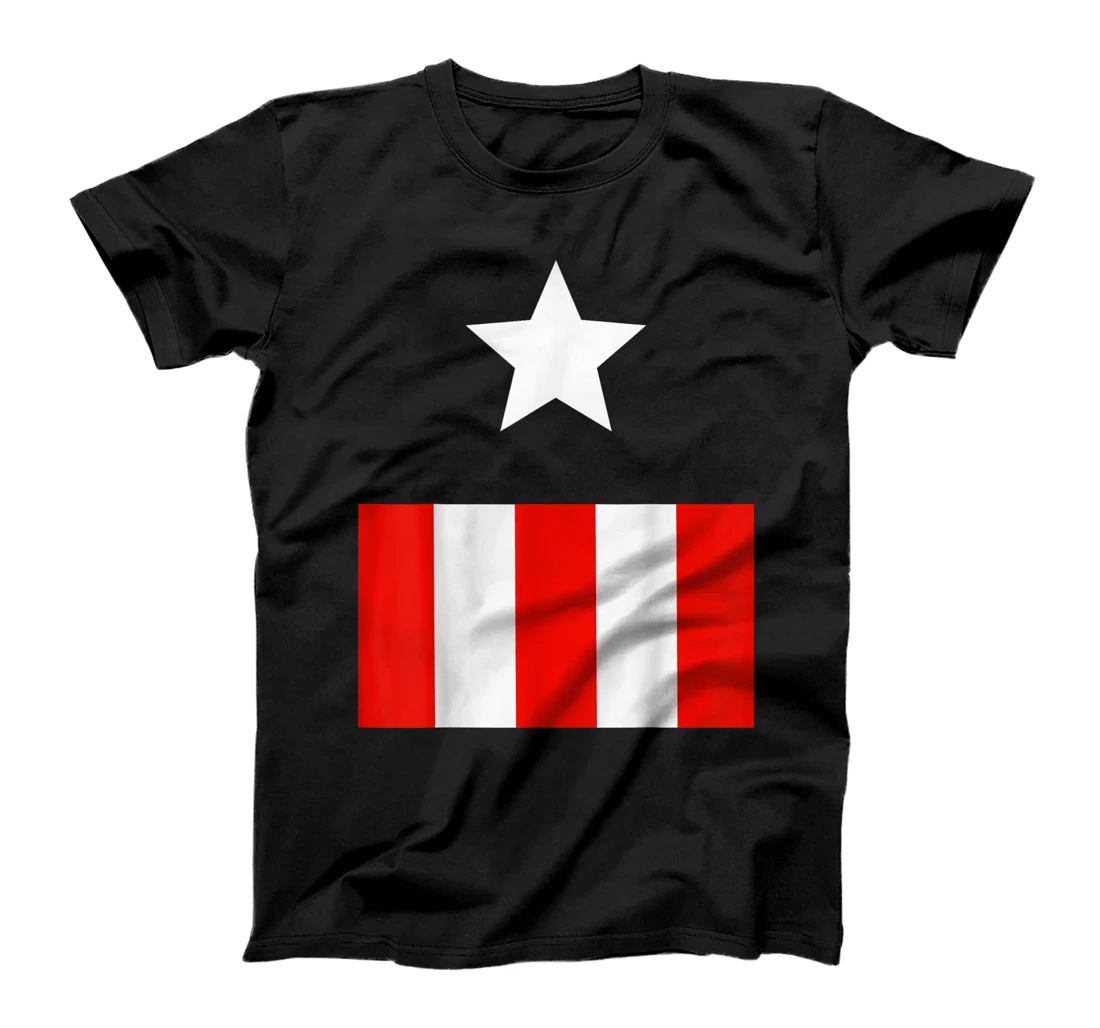 Captain Cosplay American Flag T-Shirt