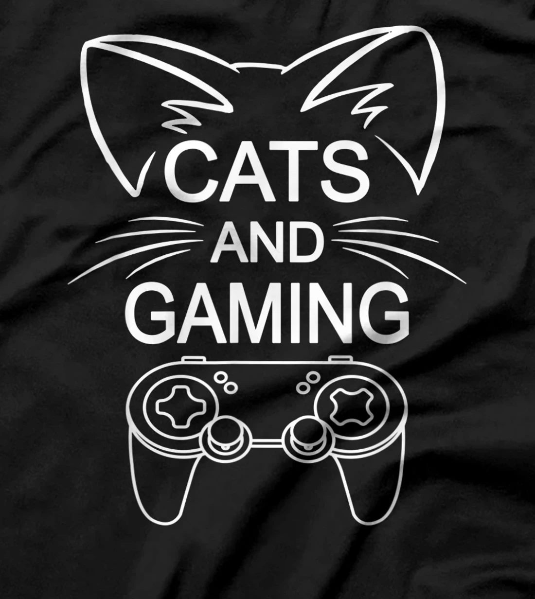 Cats And Gaming Funny Cat Lover Gaming Gift Gamer T-Shirt