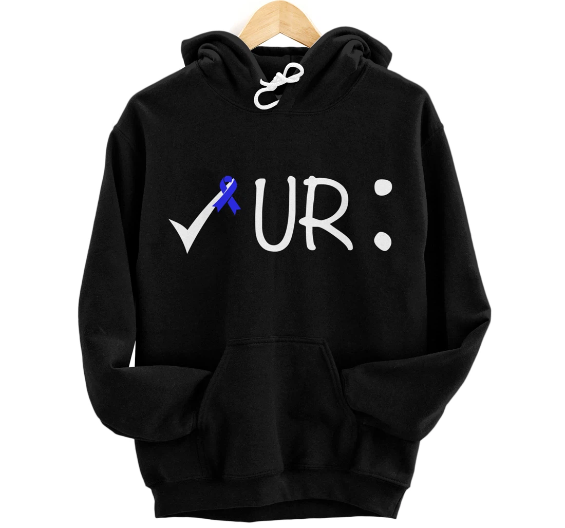 Check Your Colon Colorectal Cancer Awareness Pullover Hoodie