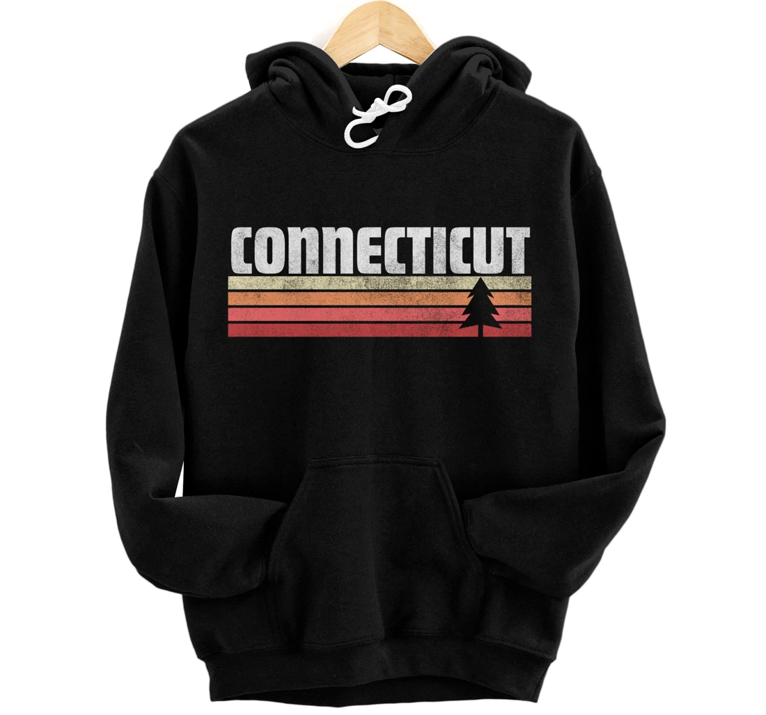 Connecticut Retro Style Shirt Vintage 70s 80s 90s Home Gift Pullover Hoodie