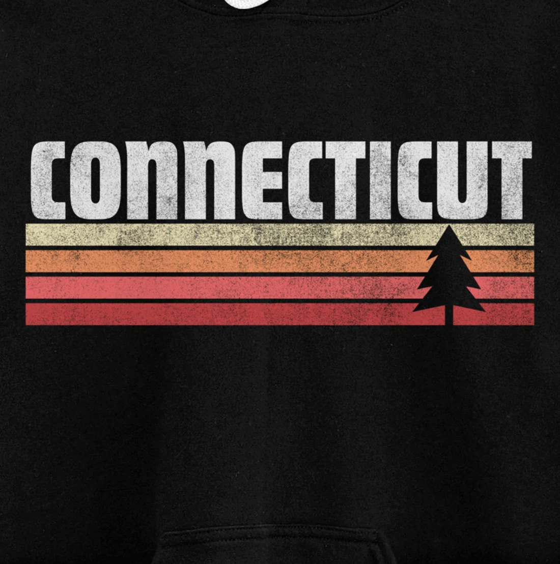Connecticut Retro Style Shirt Vintage 70s 80s 90s Home Gift Pullover Hoodie