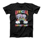 Cute Elephant Rainbow Sleeping Pajama Napping T-Shirt