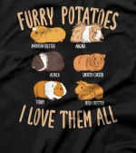 Cute Guinea Pigs Types Furry Potatoes T-Shirt