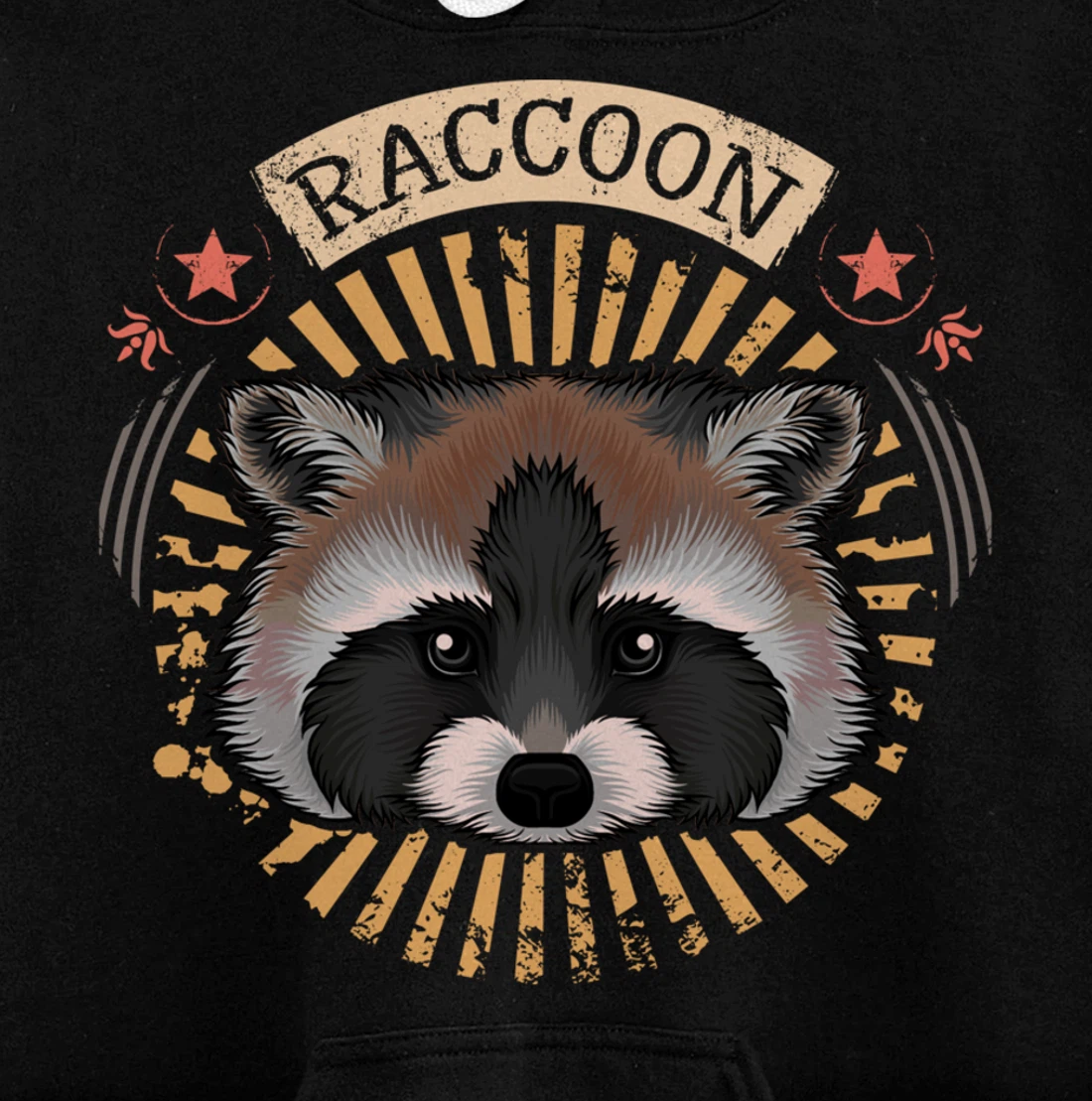 Cute Raccoon Pullover Hoodie