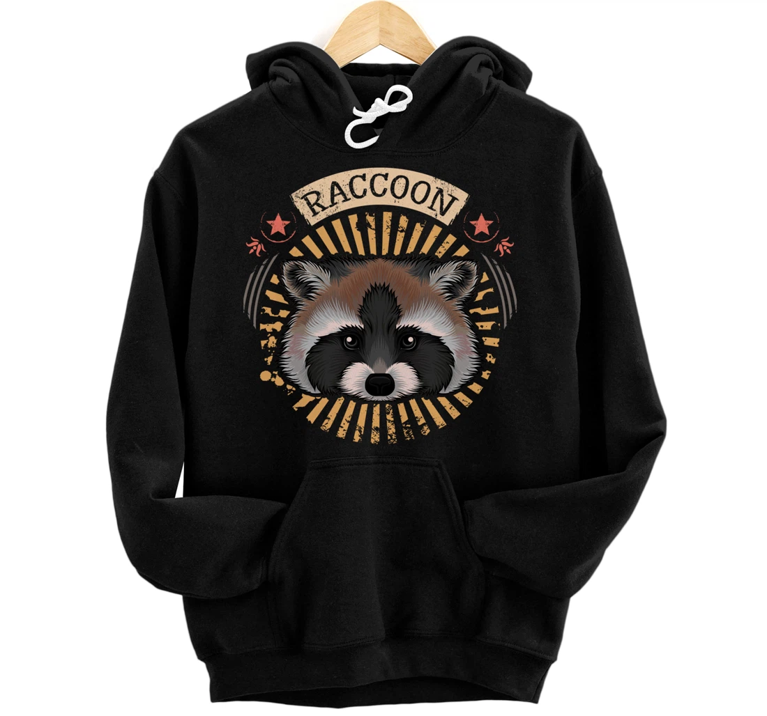 Cute Raccoon Pullover Hoodie