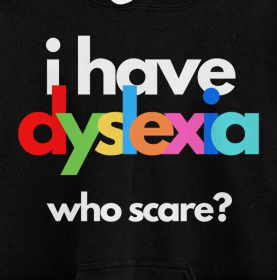 Developmental Dyslexia Awareness Month Week Dyslexic Therapy Pullover Hoodie