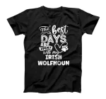 Dog, The Best Days are Spent with my Irish Wolfhound T-Shirt