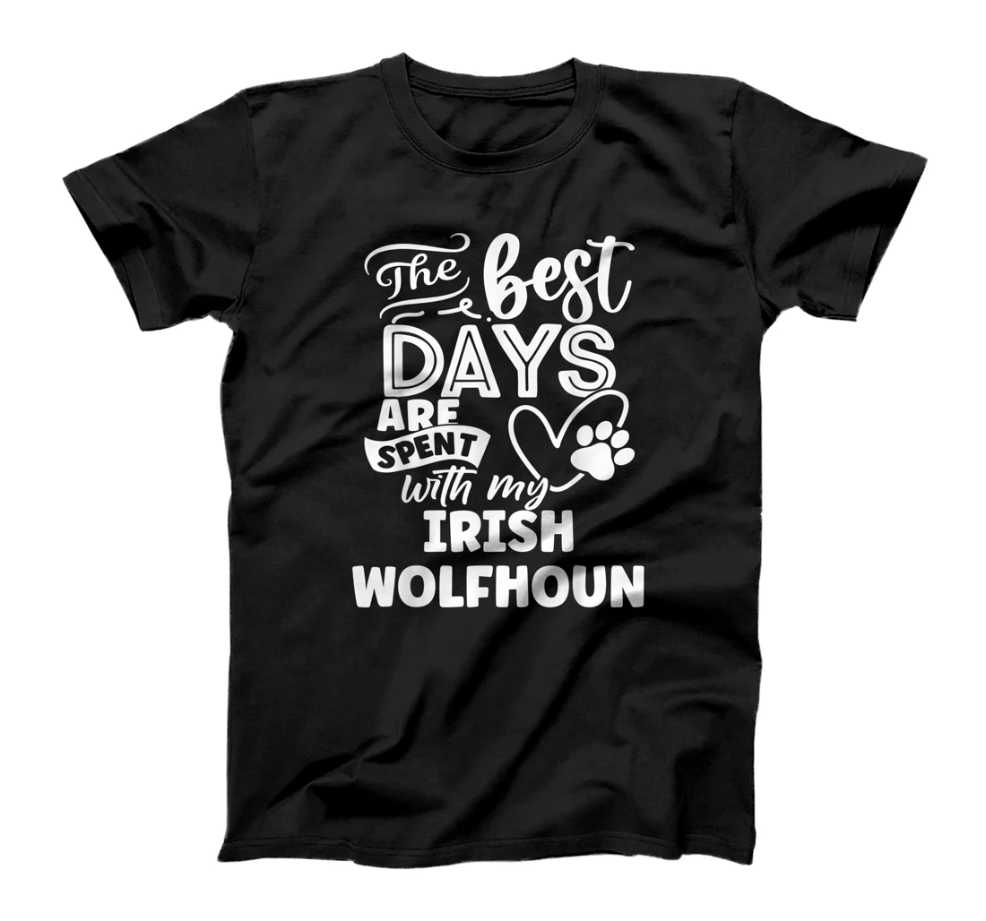 Dog, The Best Days are Spent with my Irish Wolfhound T-Shirt
