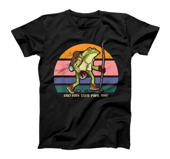 East Fork State Park Ohio Hiking Walking Frog T-Shirt