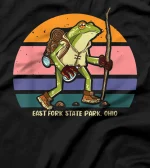 East Fork State Park Ohio Hiking Walking Frog T-Shirt