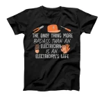 Electrician Design For Badass Electrician Wife T-Shirt