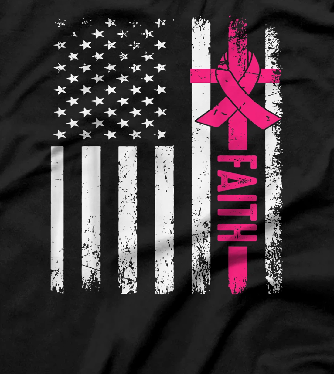 Faith Breast Cancer Awareness Jesus God Religious T-Shirt