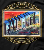 Falmouth Massachusetts MA Large Letter Postcard Ornate T-Shirt