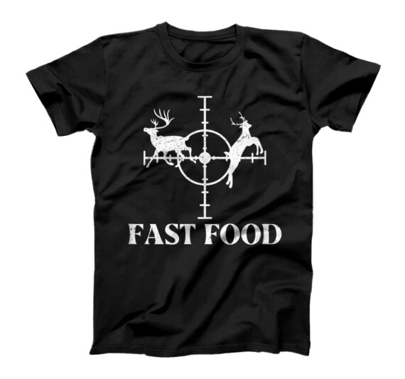Fast Food Shotgun Lover Season Animal Wild Wildlife Predator T-Shirt