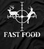 Fast Food Shotgun Lover Season Animal Wild Wildlife Predator T-Shirt
