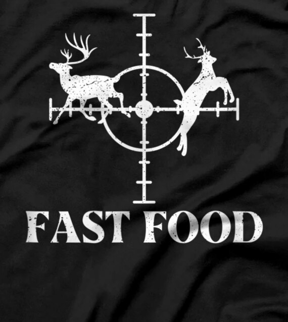 Fast Food Shotgun Lover Season Animal Wild Wildlife Predator T-Shirt