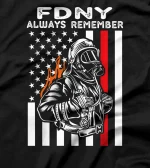 FDNY Always Remember NYC Firefighters 20th Anniversary T-Shirt