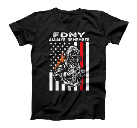 FDNY Always Remember NYC Firefighters 20th Anniversary T-Shirt