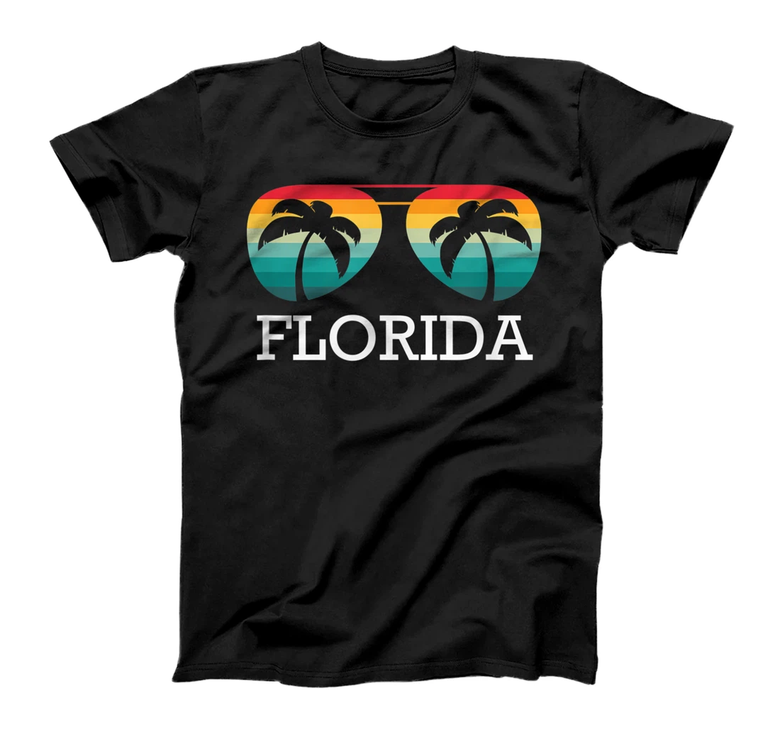 Florida Ocean Sunset Retro Vintage America USA Sun Florida T-Shirt