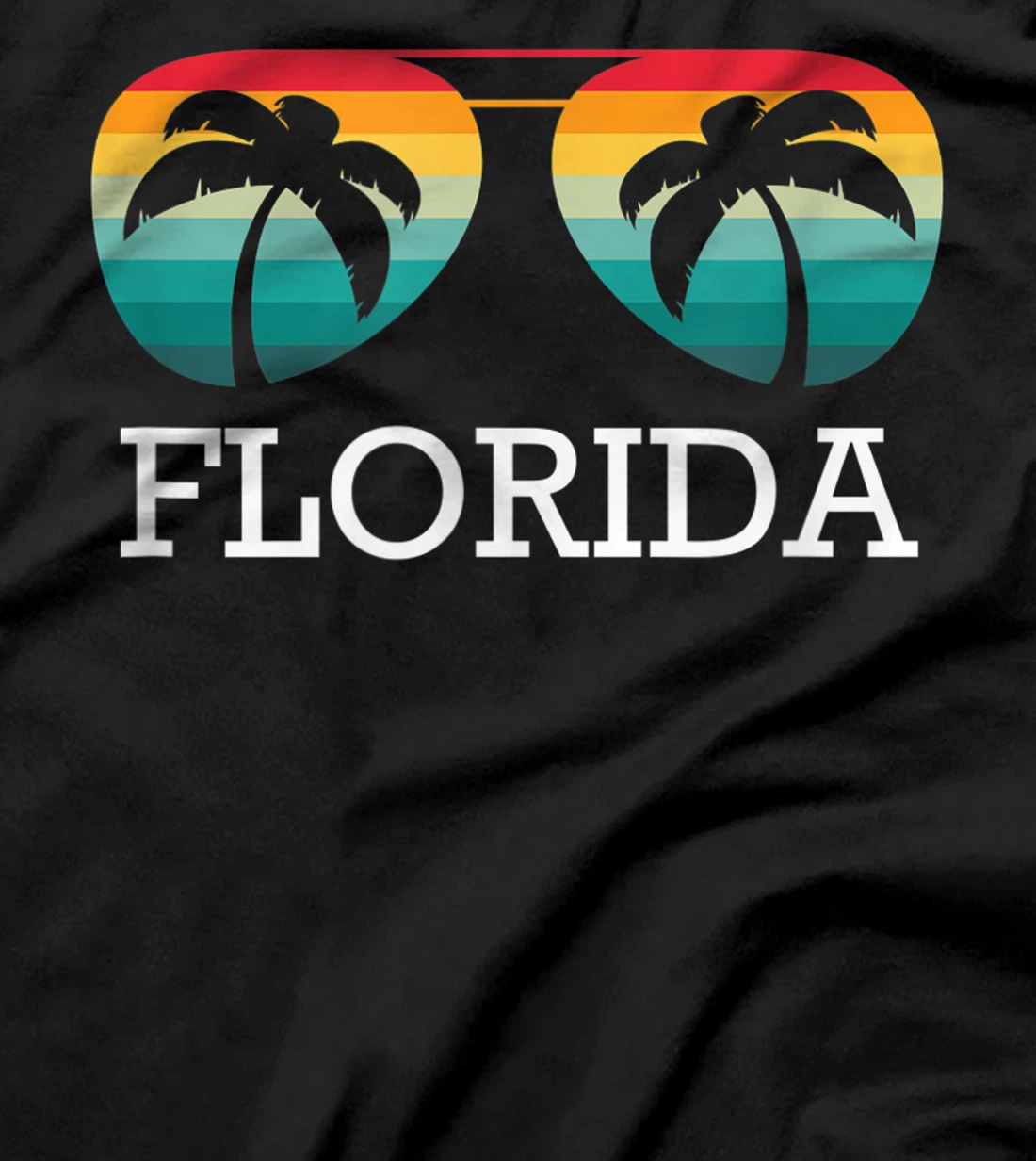 Florida Ocean Sunset Retro Vintage America USA Sun Florida T-Shirt
