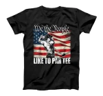 Funny American flag golf we the people let's par tee T-Shirt