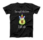 Funny Just A Girl Who Loves Unicado T-Shirt For Avocado Love T-Shirt