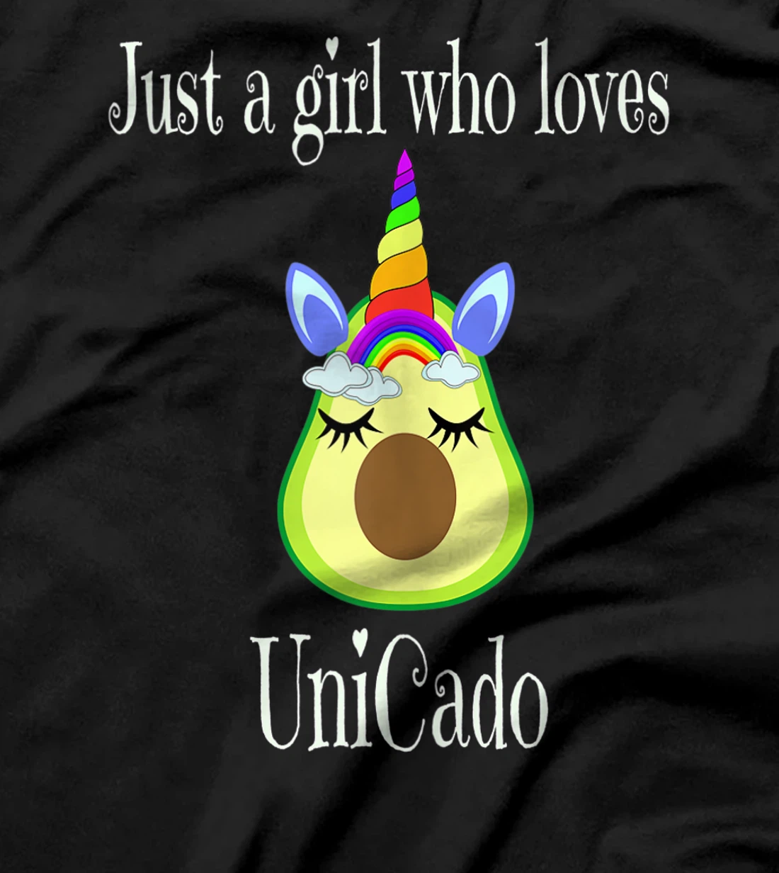Funny Just A Girl Who Loves Unicado T-Shirt For Avocado Love T-Shirt