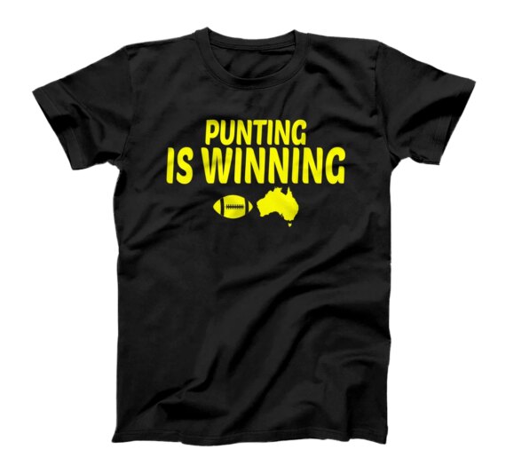 Funny Punting is Winning Meme Retro Vintage Design T-Shirt