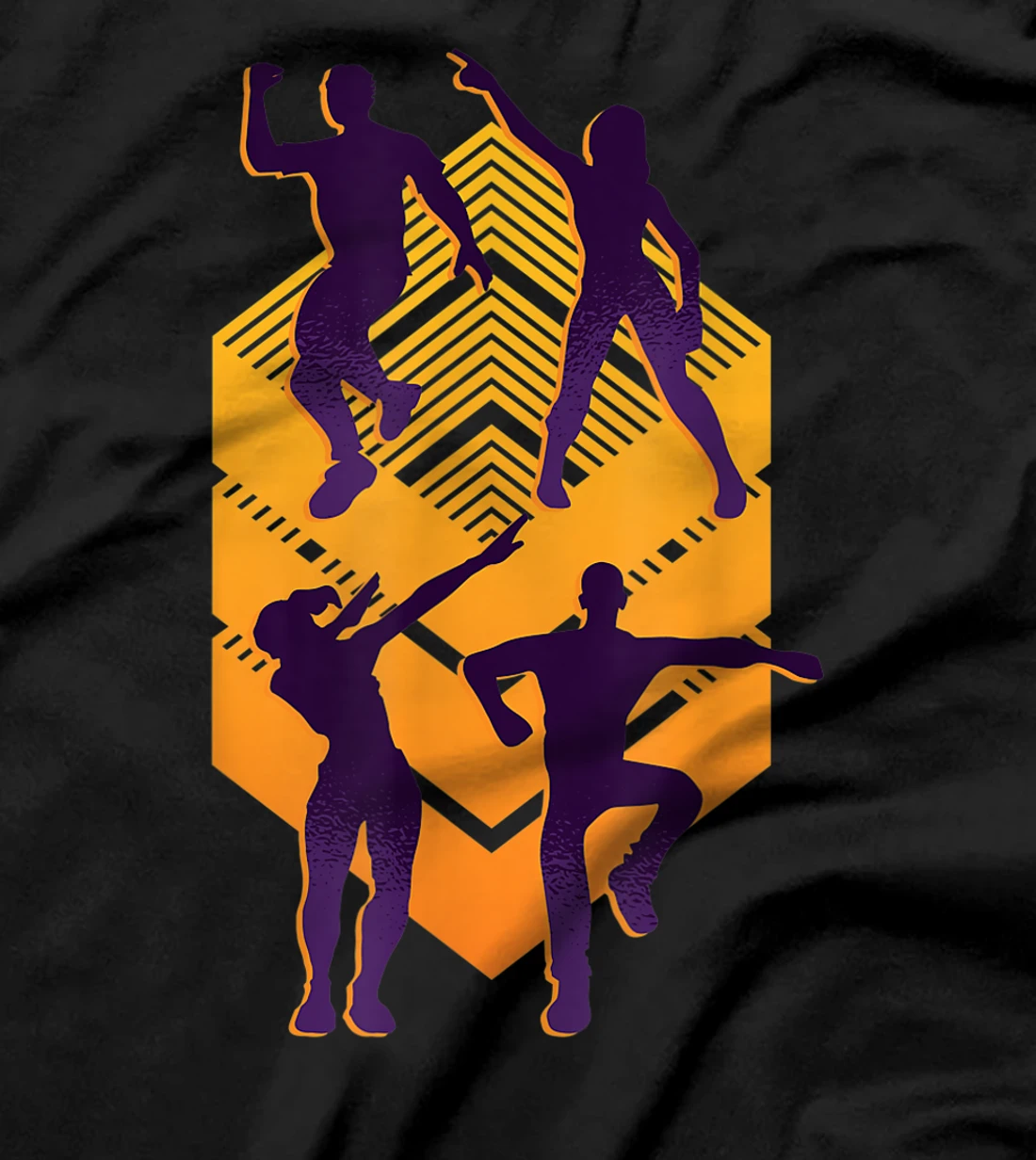 Funny vintage dancing Retro funny dancing Silhouettes T-Shirt