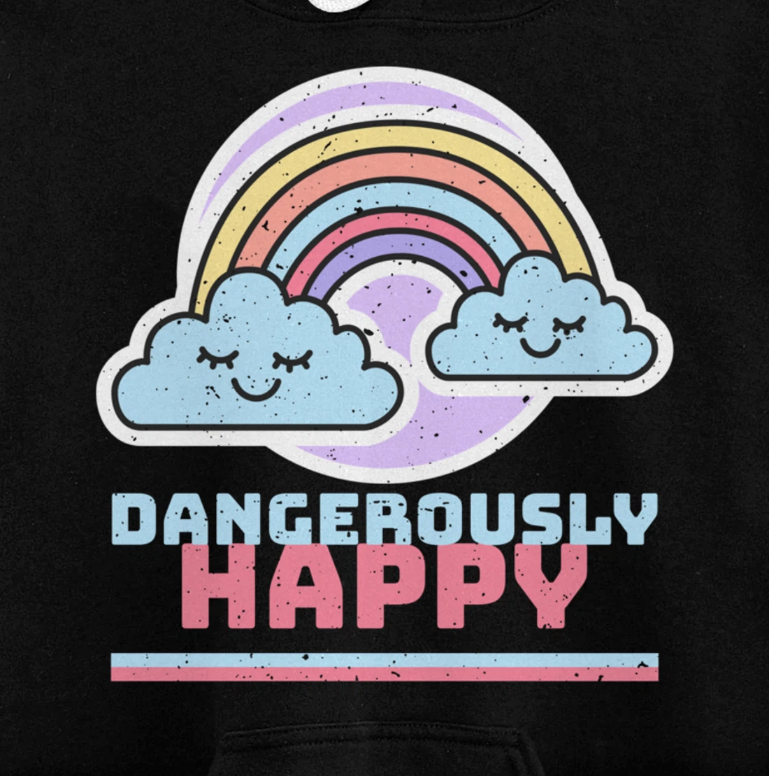 Gay Pride LGBTQ Plus Happy Kind Love Positive Vibes Pullover Hoodie