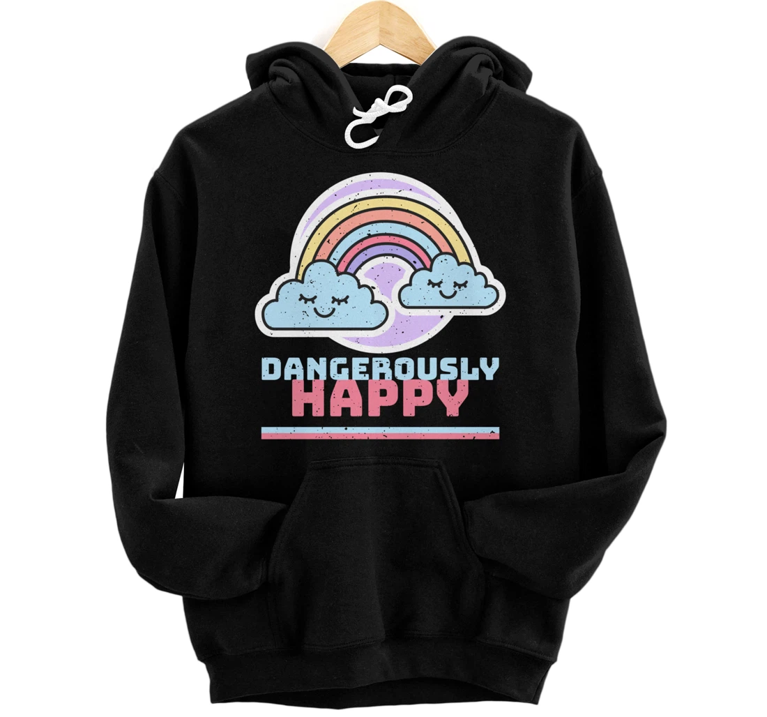 Gay Pride LGBTQ Plus Happy Kind Love Positive Vibes Pullover Hoodie