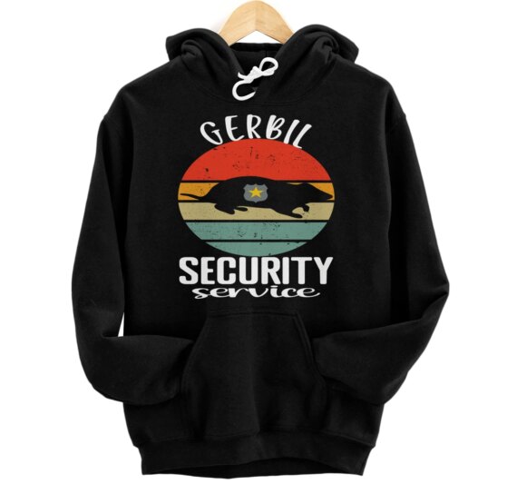 Gerbil Security Service Funny Gerbil Lovers Pullover Hoodie