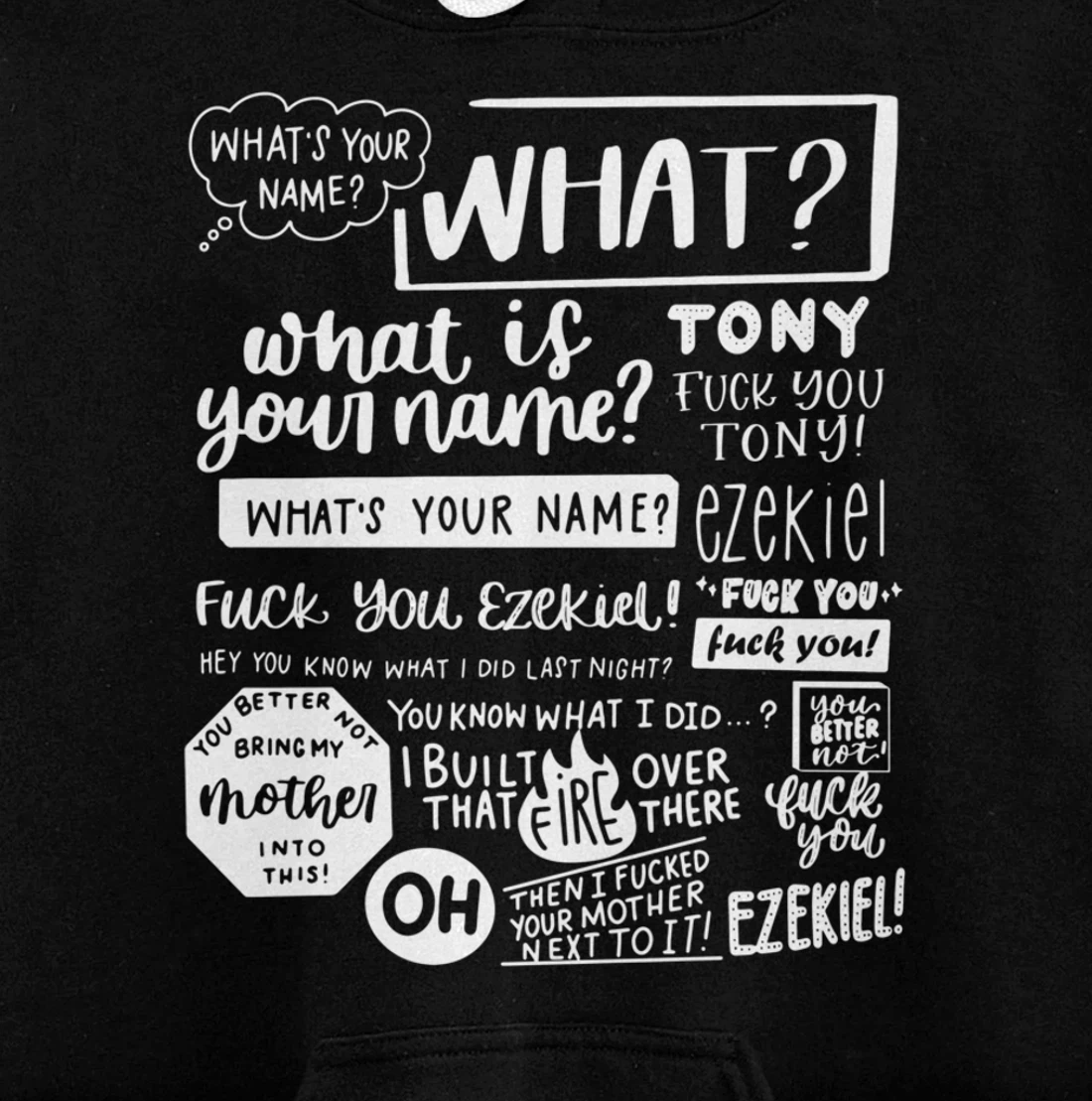 Hey What's Your Name Tony Ezekiel Funny Pullover Hoodie