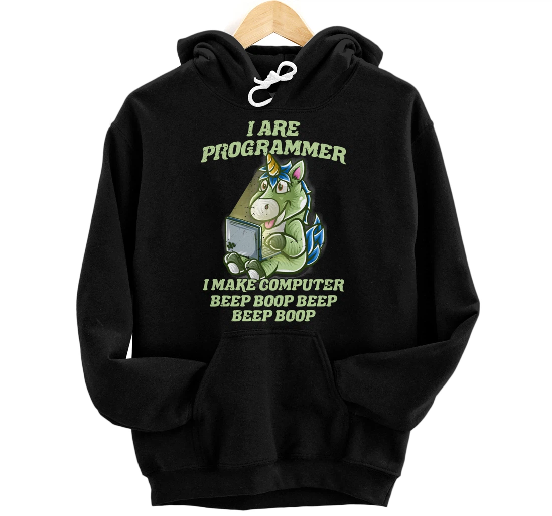 I Are Programmer Introvert IT Nerd Unicorn Software Geek Pullover Hoodie
