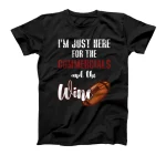 I'm Just Here For The Commercials And Wine Football T-Shirt
