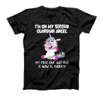 I'm On My Second Guardian Angel Funny Unicorn T Shirt T-Shirt