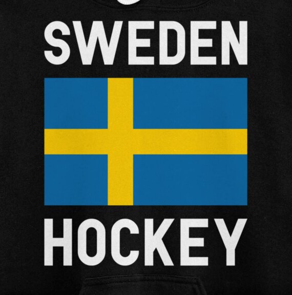Ice Hockey Sweden Swedish Sport Game Coach Player Pullover Hoodie