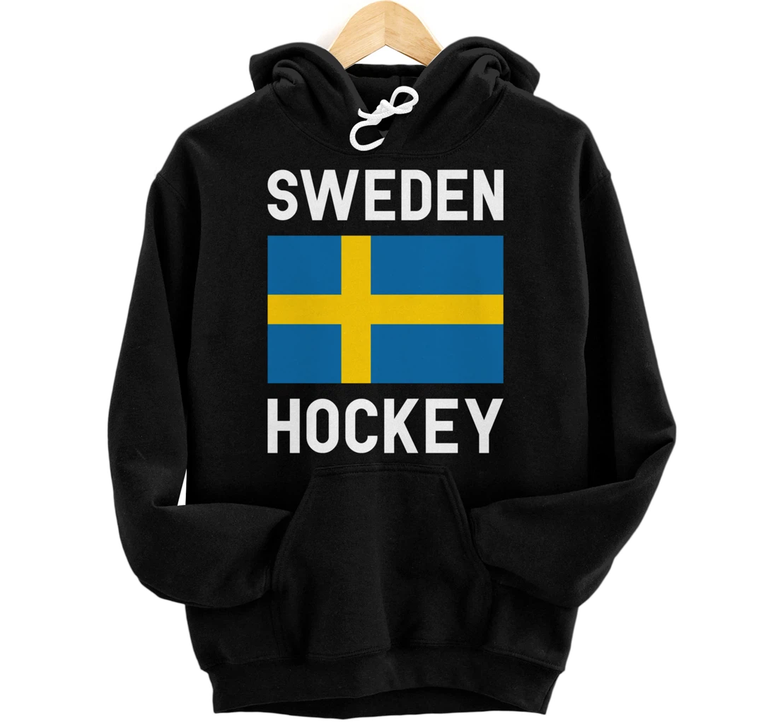 Ice Hockey Sweden Swedish Sport Game Coach Player Pullover Hoodie