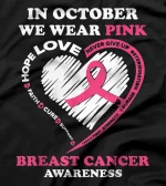 In October We Wear Pink Breast Cancer Awareness T-Shirt