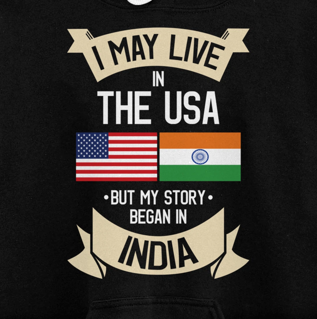 India American Flag USA Indian Roots Gifts Pullover Hoodie